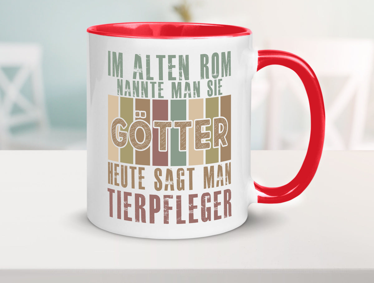 Heute sagt man: Tierpfleger | Pflegeberuf Tierheim lustiger Spruch Geschenk Tasse