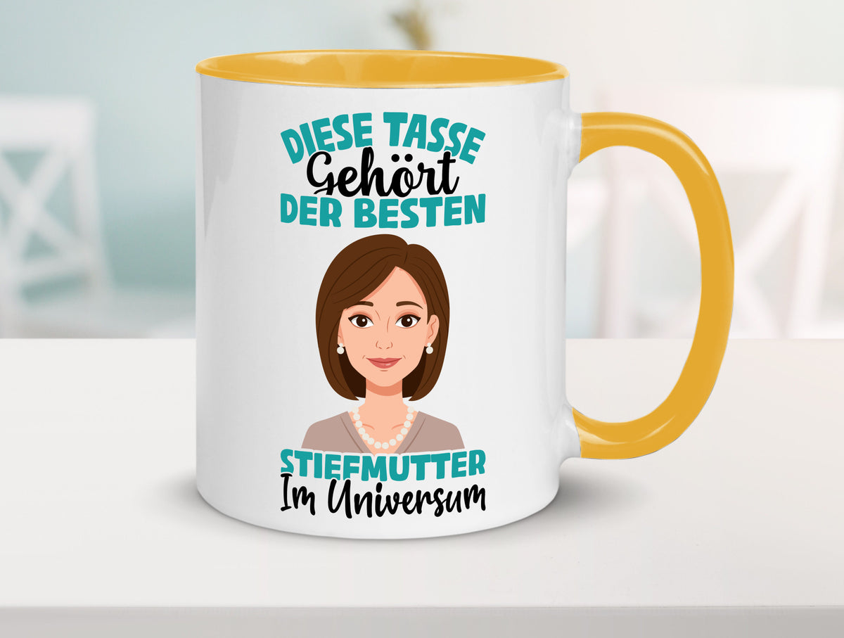Im Universum: Stiefmutter | Stieftochter Beste Geschenk Familie Geschenkidee Tasse