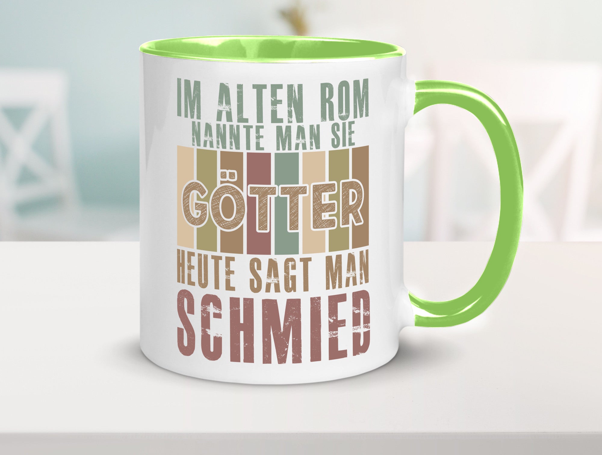 Heute sagt man: Schmied | schmieden lustig Humor Geschenkidee Geschenk Tasse