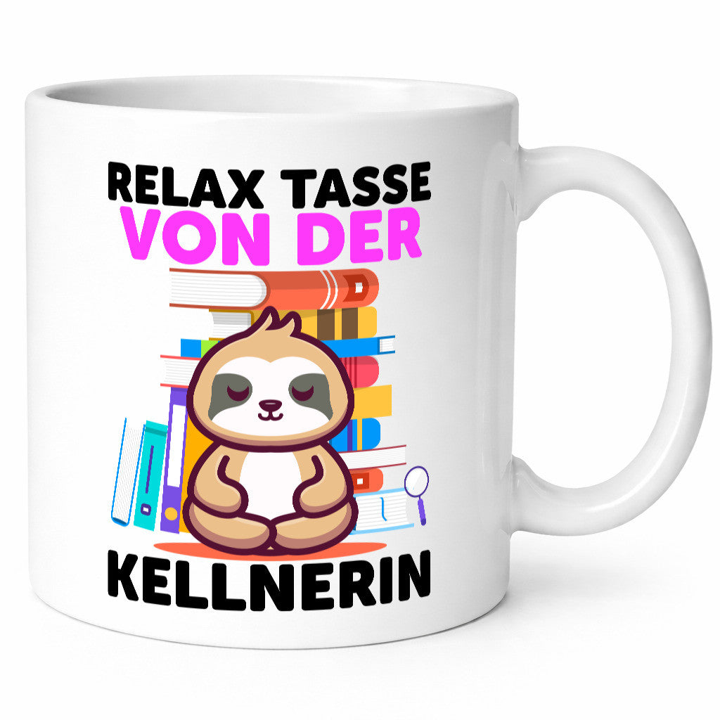 Relax Tasse: Kellnerin | Beruf kellnern Bedienung Humor Arbeit Kollegen Büro