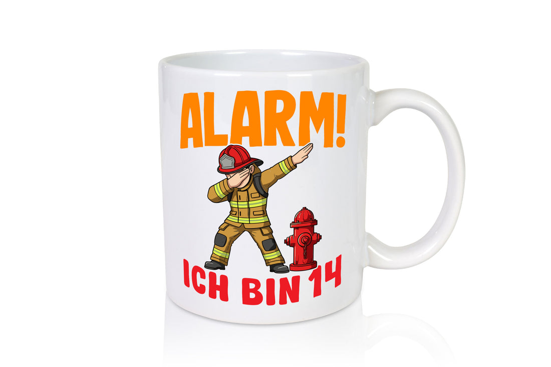 14. Geburtstag | 14 Jahre Feuerwehr Junge lustiger Spruch Geschenk Geschenkidee
