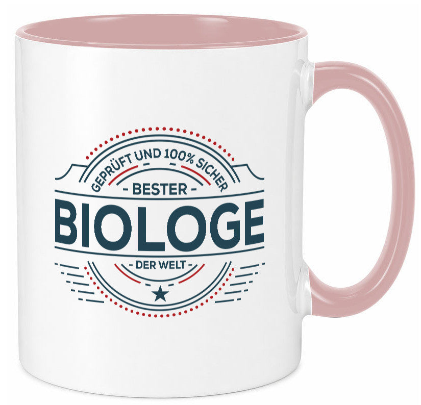 Geprüft und sicher: Biologe | Biologie Naturforscher Geschenk Humor Tasse