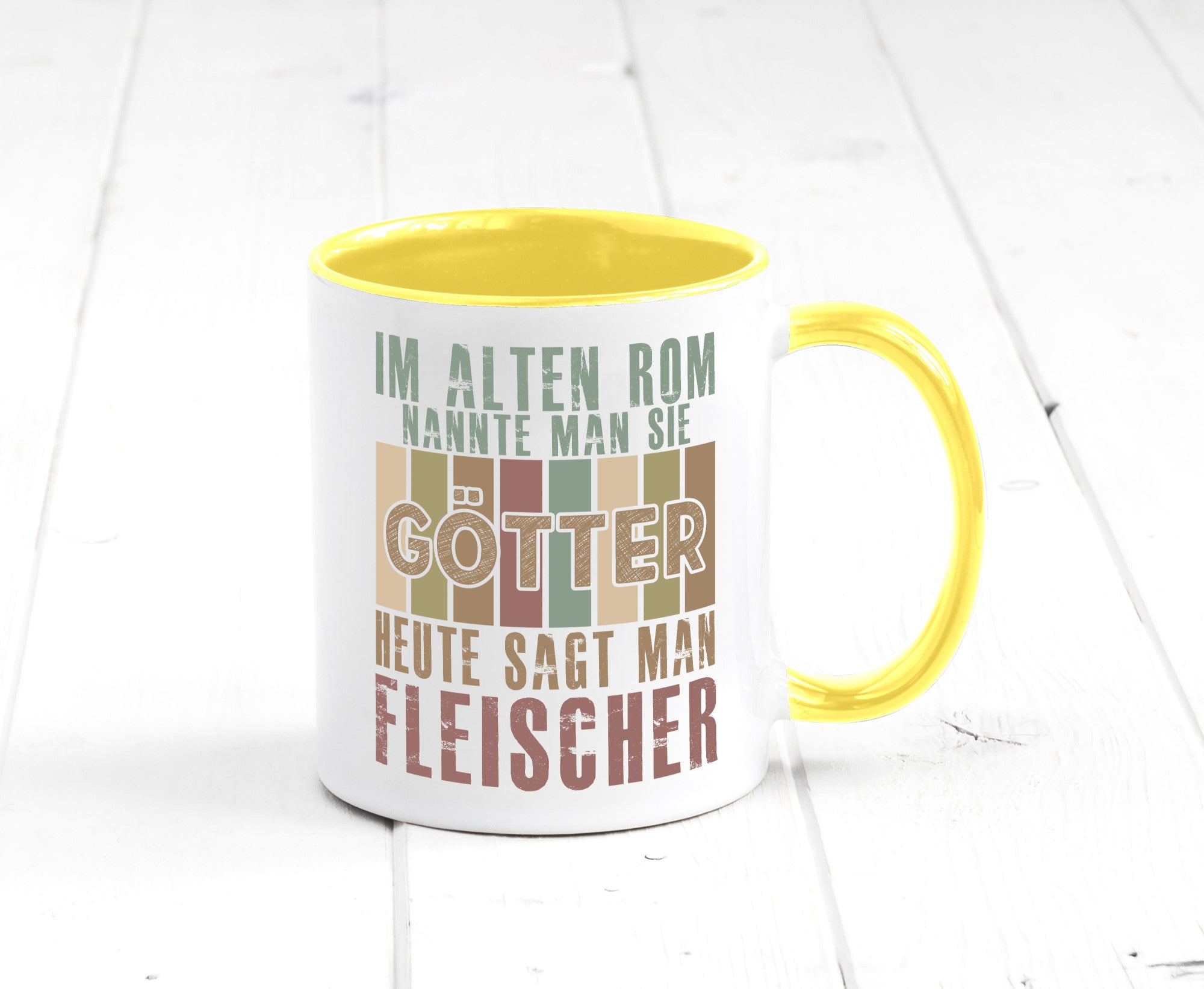 Heute sagt man: Fleischer | Schlachterei Humor Geschenkidee Tasse