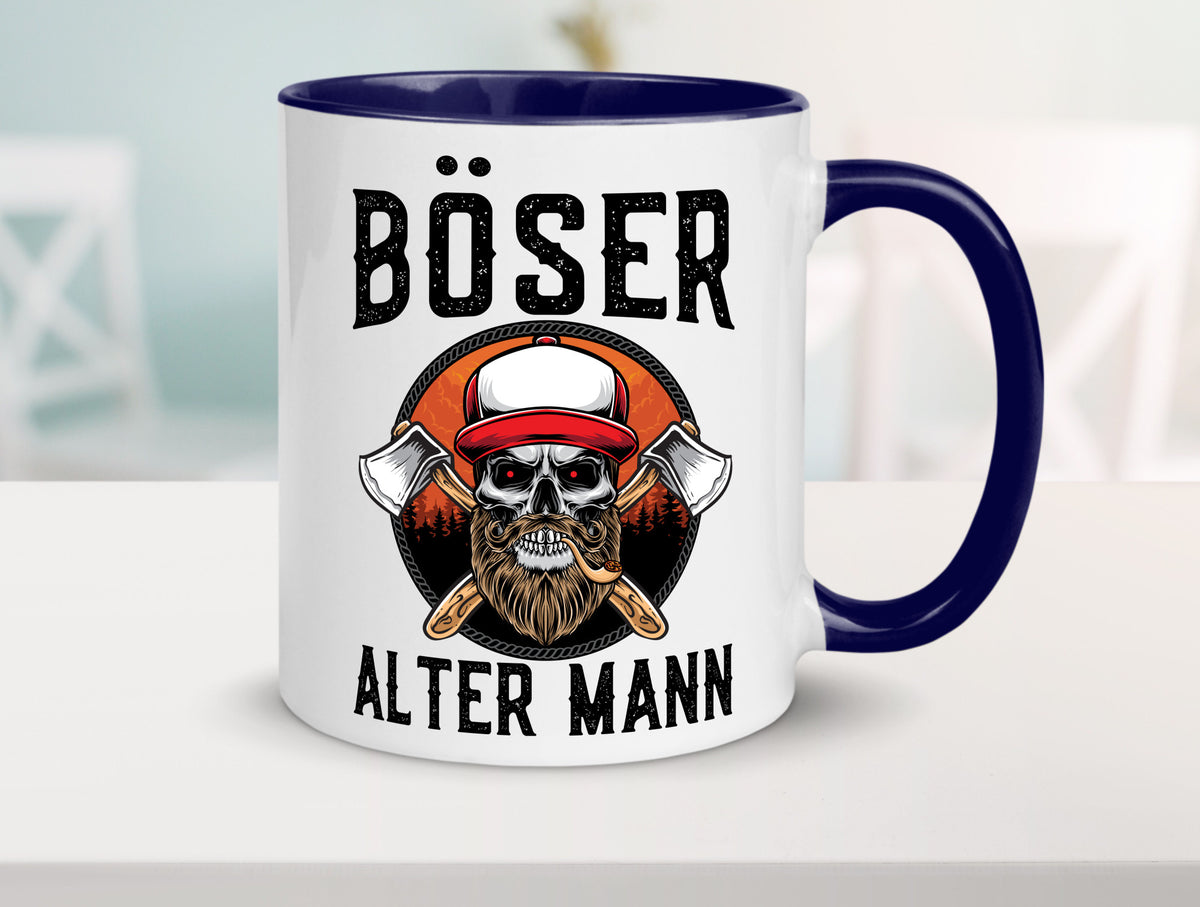 Böser alter Mann Humor Geschenkidee Tasse
