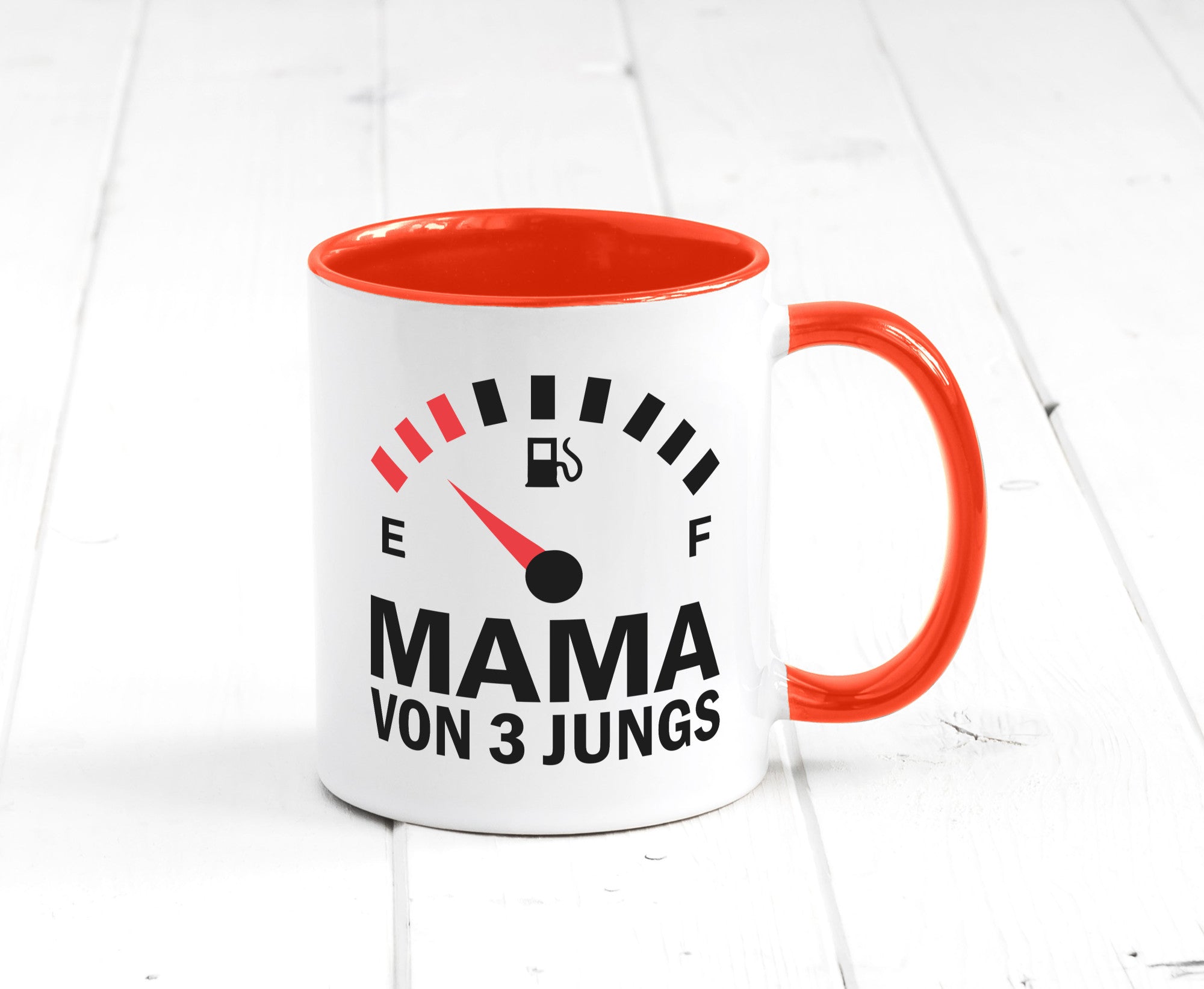 Mama von 3 Jungs | Muttertag Geschwister lustiger Spruch Geschenk Familie