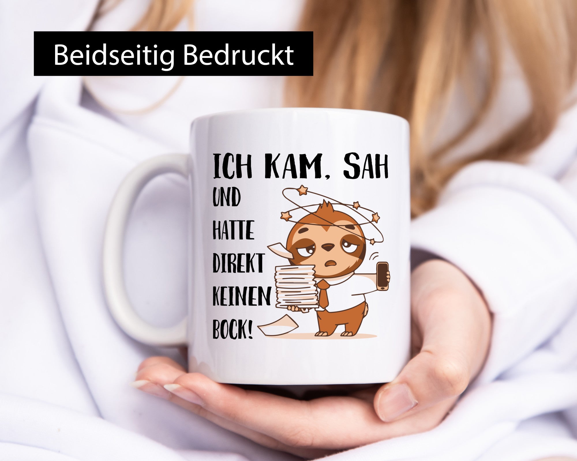Ich habe keinen Bock | Faultier Kam, sah und kein Geschenkidee Tierliebhaber