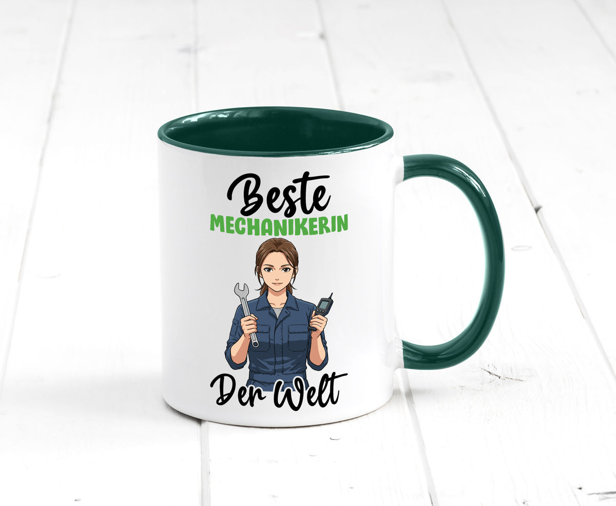 Beste Mechanikerin | KFZ v2 Humor Geschenkidee Tasse