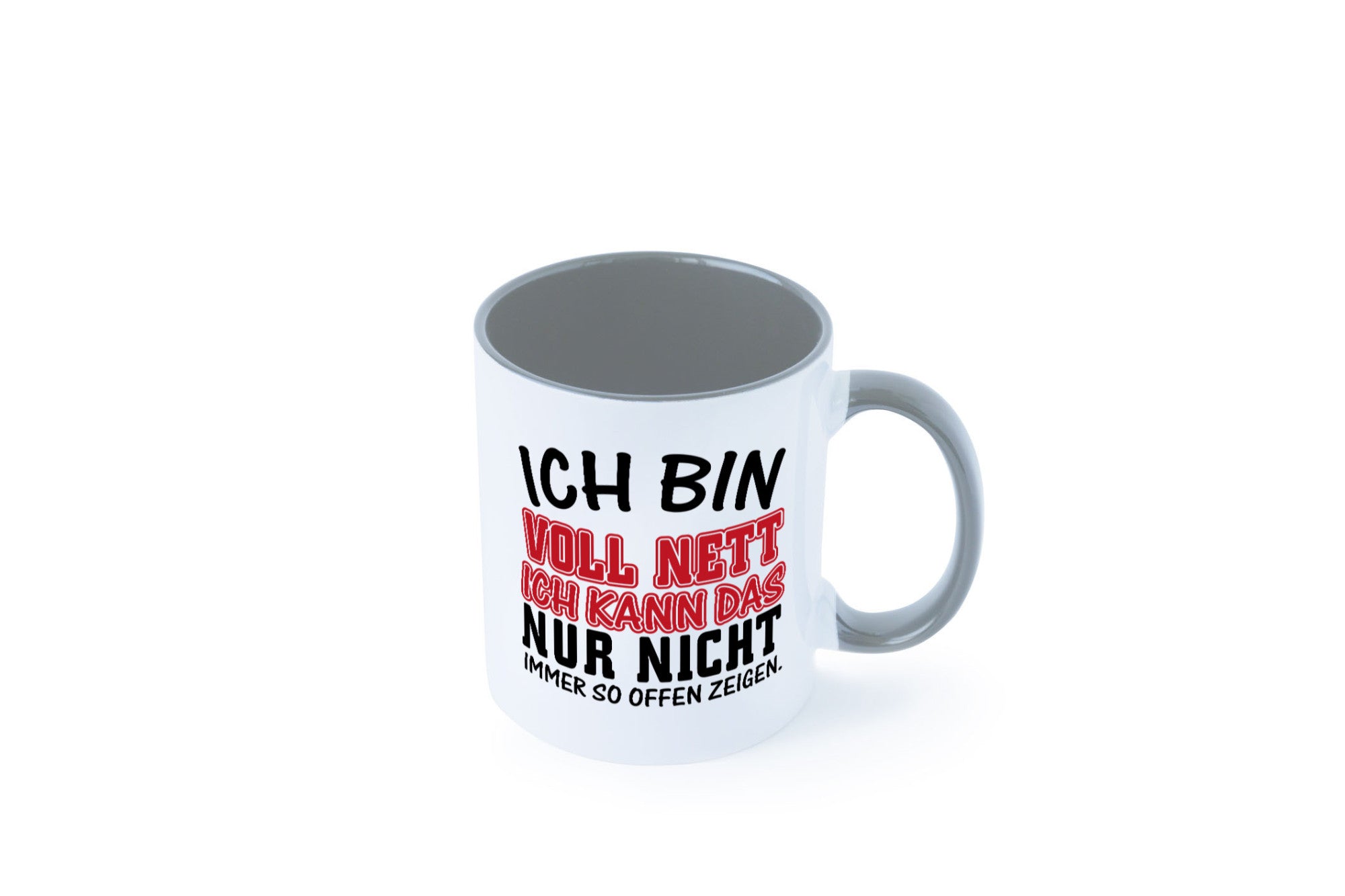 Ich bin voll nett Geschenkidee Humor Tasse
