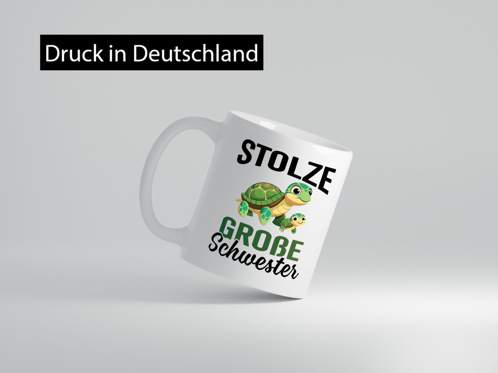 Stolze große Schwester | Schildgröte Geschwister Humor Geschenkidee Tasse