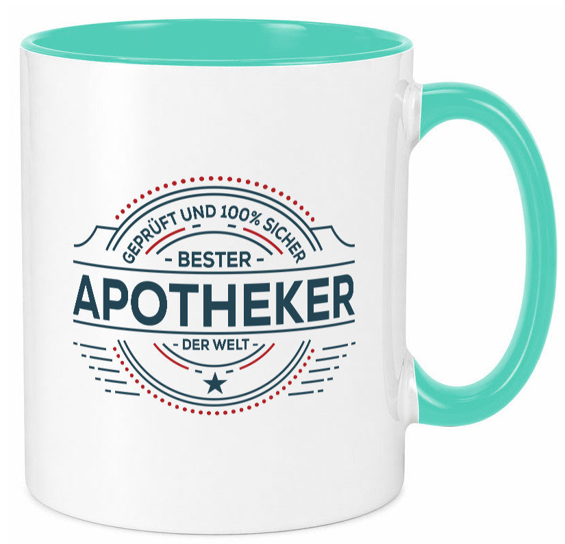 Geprüft und sicher: Apotheker | Apotheke Pharmazie Geschenkidee Humor Tasse