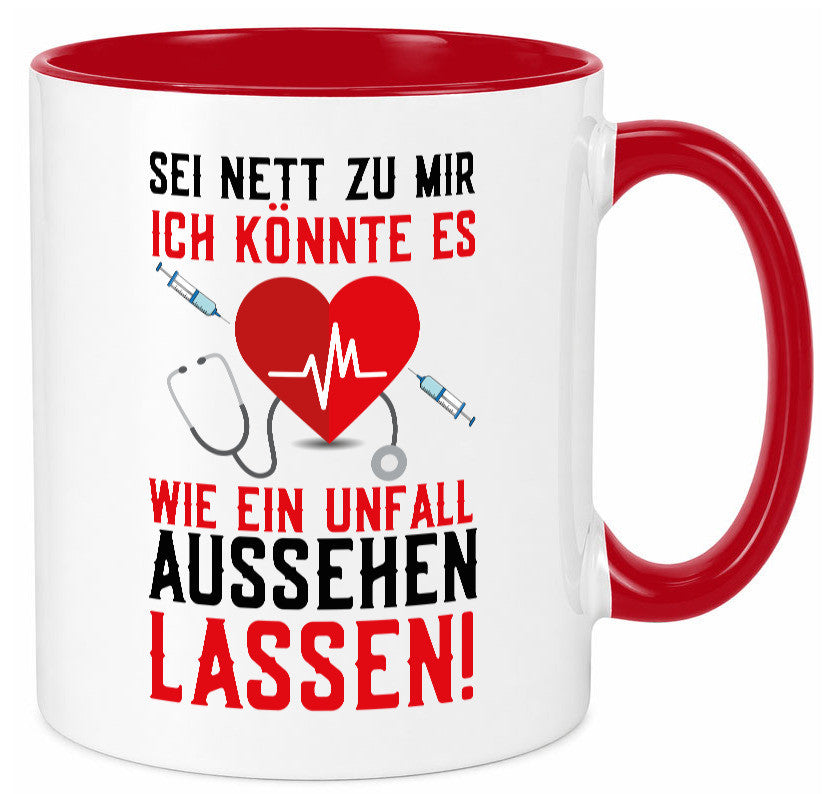 Sei nett zu mir | Krankenschwester Arzt Klinik Spritze v2 lustig Humor