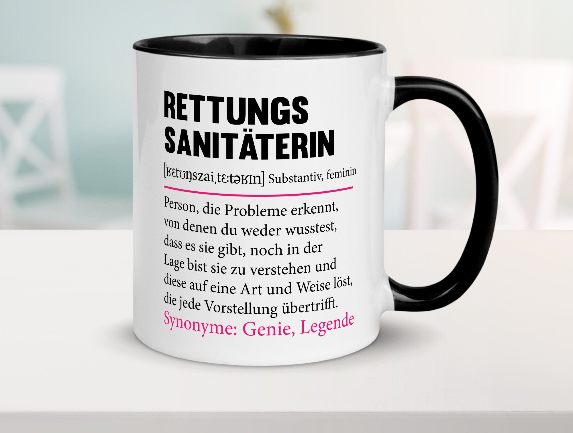 Rettungssanitäterin | Beruf Sanitäter Spruch v2 Humor Arbeit Kollegen Büro