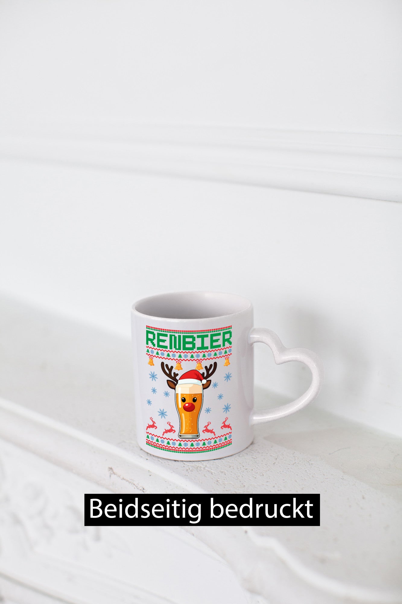 Renbier | Ugly Christmas Weihnachten lustig Humor Geschenkidee Geschenk Tasse