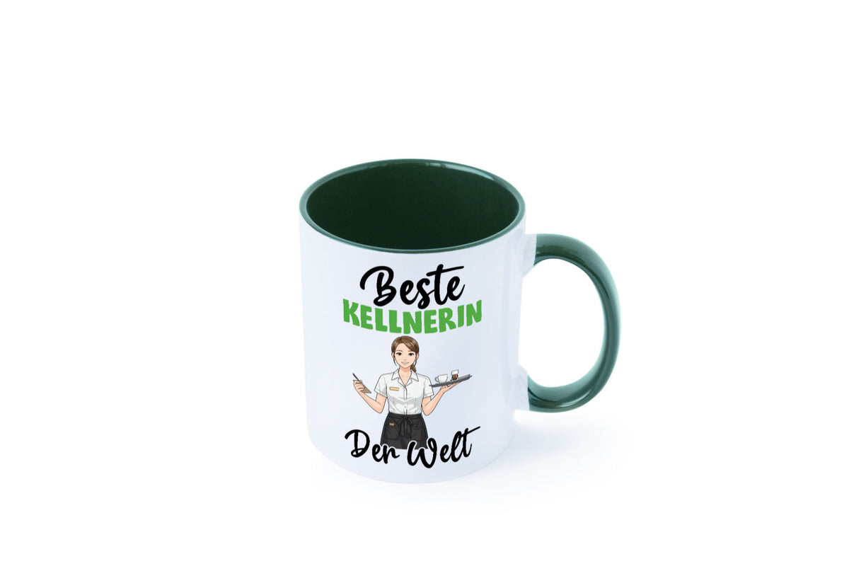 Beste Kellnerin | Beruf kellnern Bedienung v2 Humor Arbeit Kollegen Büro Tasse