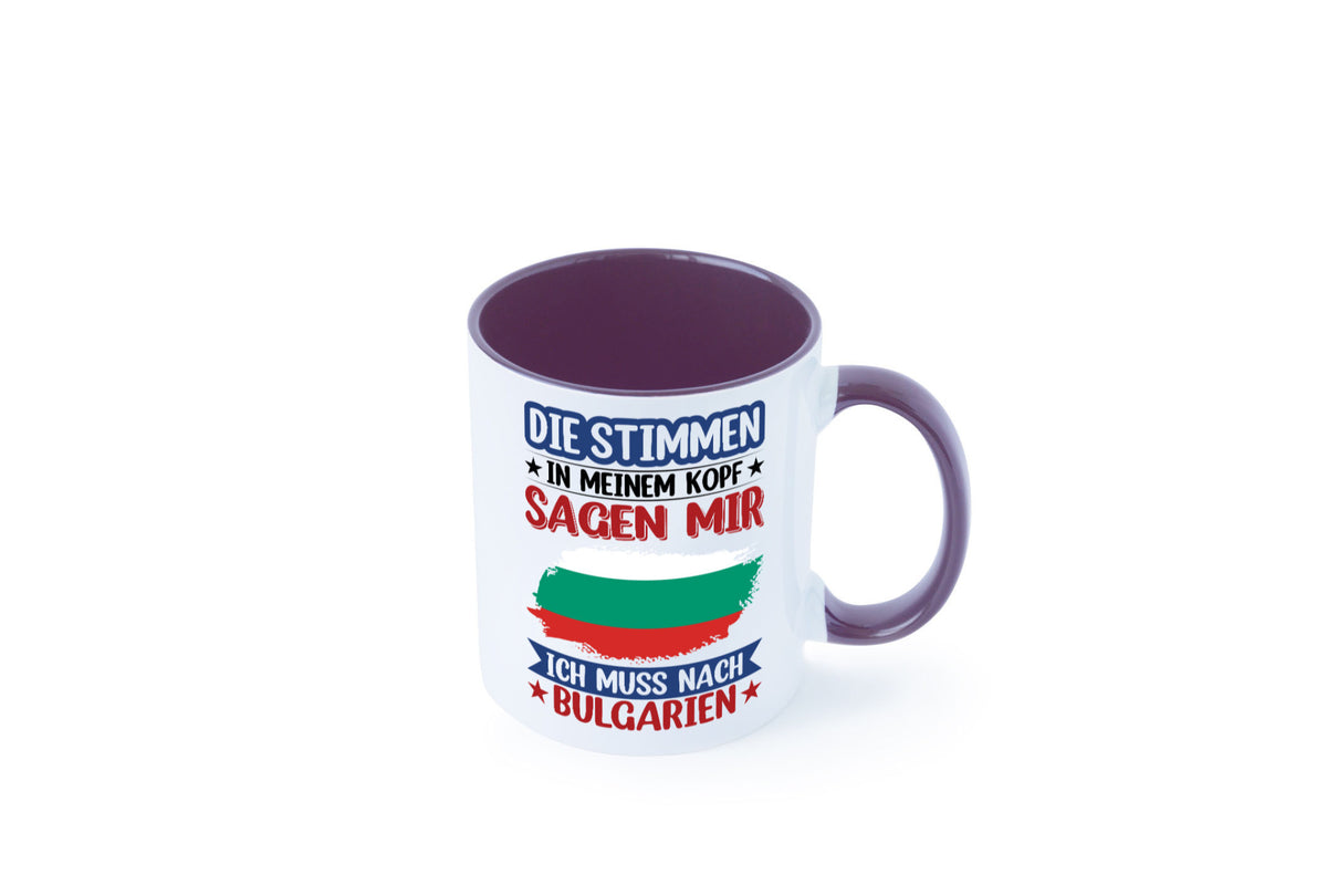 Bulgarien | Urlaub Stimmen in meinem Kopf Traumland Humor Geschenkidee Tasse