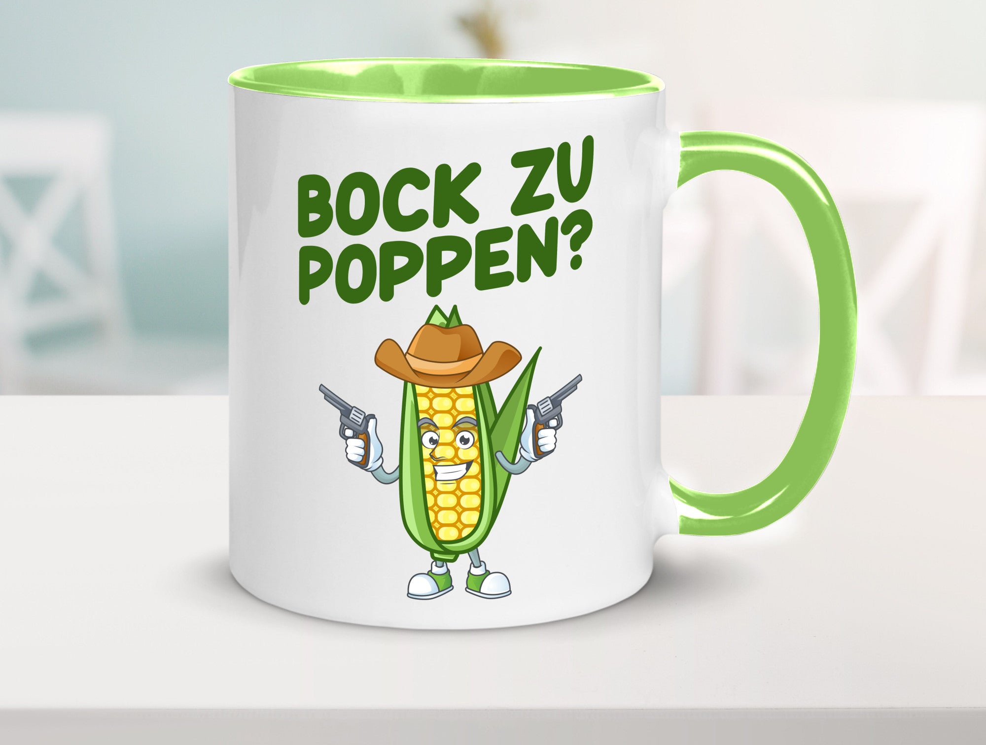 Bock auf Poppen | Mais Lustig Geschenk Humor Geschenkidee lustiger Spruch Tasse