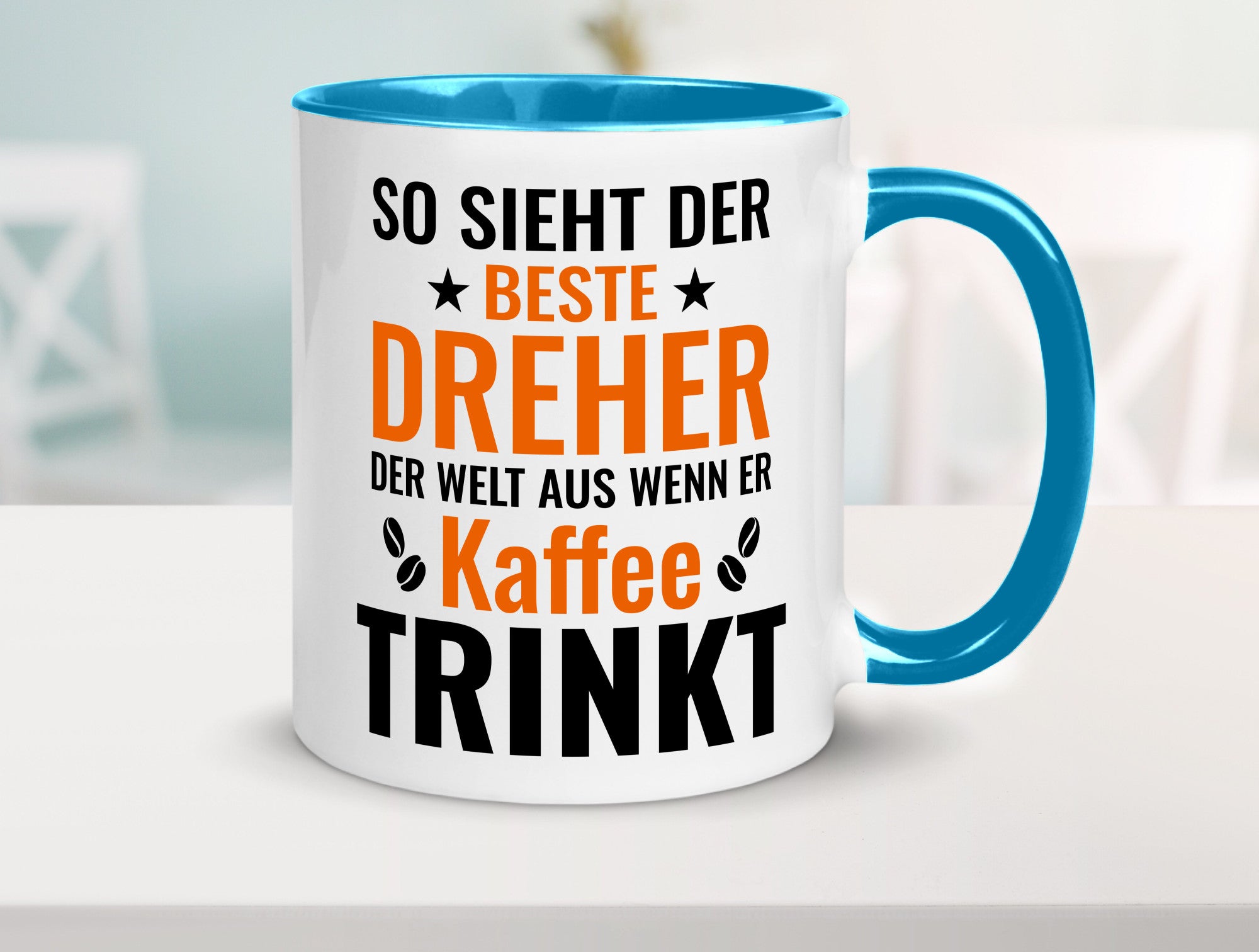 Kaffee trinkt: Dreher | Fräser Geschenkidee Humor Tasse
