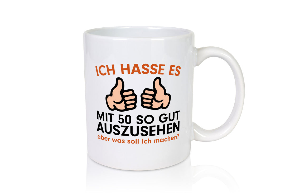 Mit 50 | Geburtstag lustiger Spruch 50er Geschenk Geschenkidee Tasse