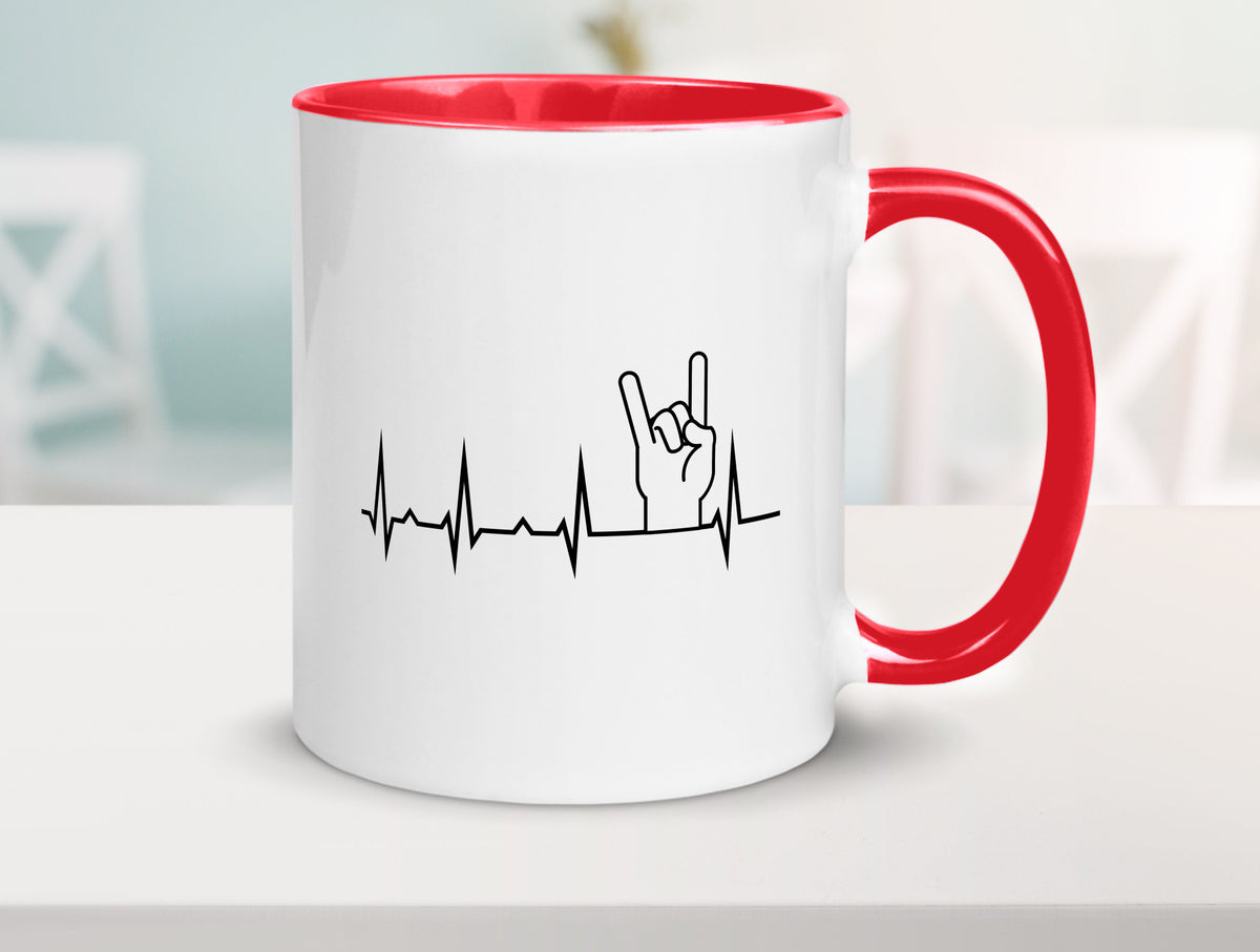Heavy Metal Motiv | Rocker Musiker Rock Musik Geschenk Humor Geschenkidee Tasse
