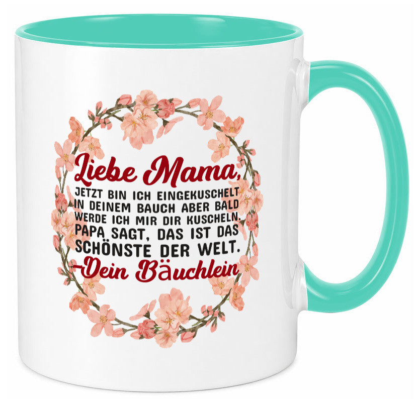 Liebe Mama | Schwangerschaft Tasse Baby süß Humor Familie Geschenkidee