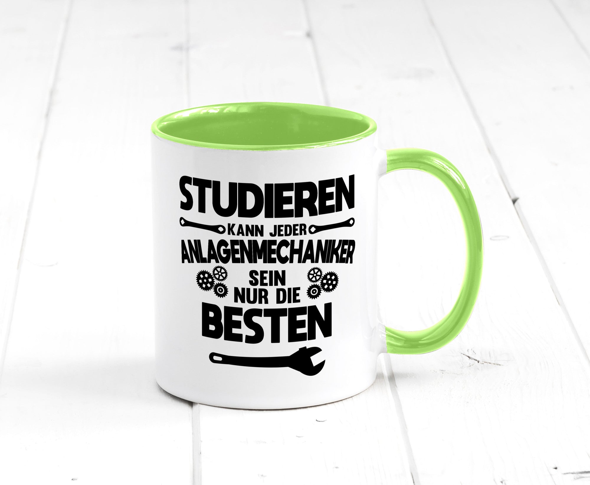 Nur die besten werden Anlagenmechaniker Humor Geschenkidee Tasse