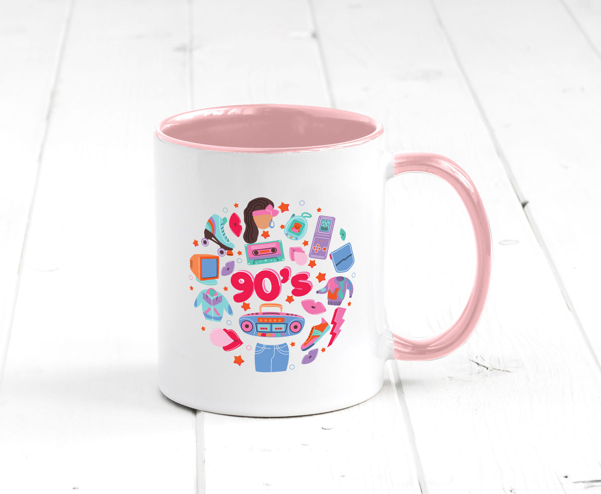 90er Jahre | Alte Zeit Nostalgie Humor Geschenkidee Tasse
