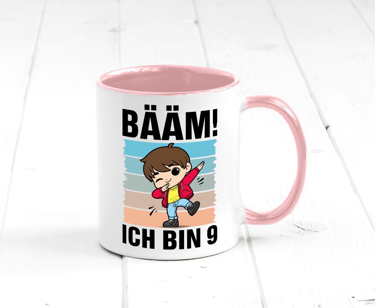 9. Geburtstag | Ich bin 9 Jahre Bäääm Dabbing Kind lustig Geschenkidee Geschenk Tasse