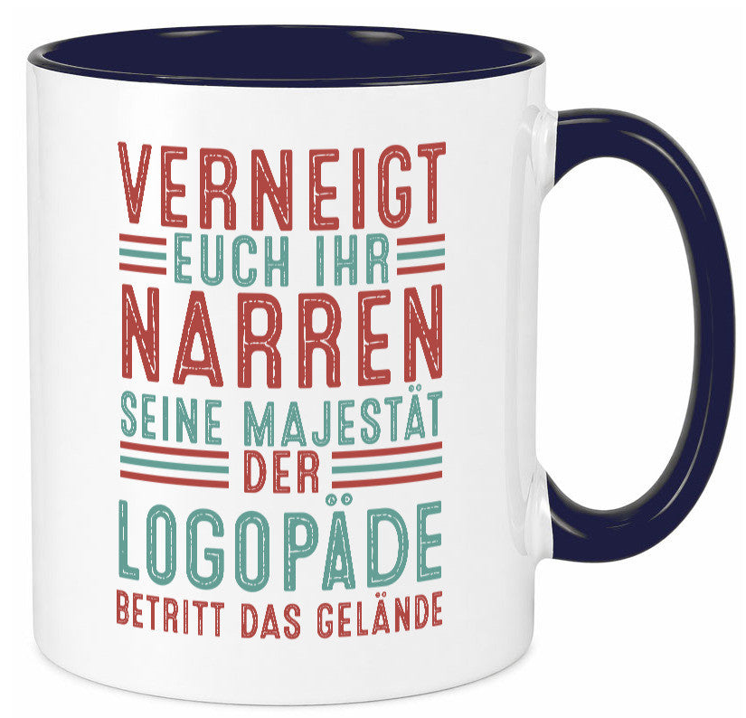 Verneigt euch: Logopäde | Sprachtherapie Geschenkidee Humor Tasse