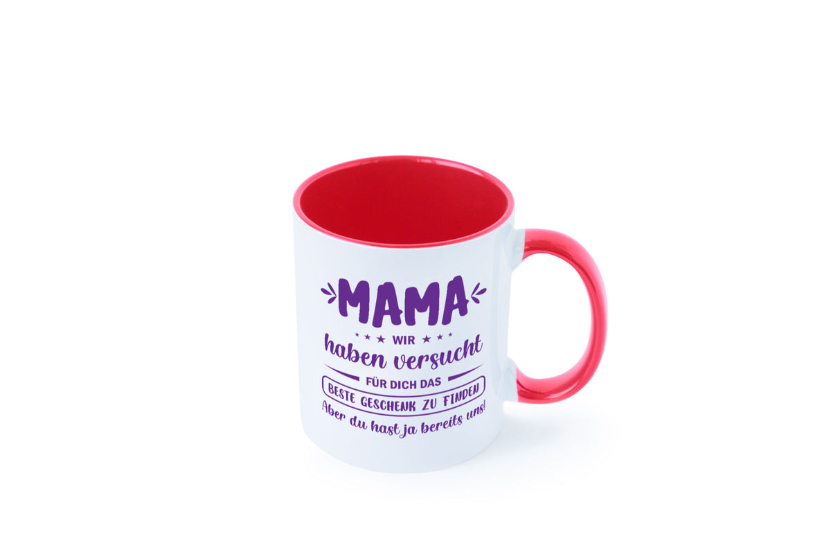 Perfekte geschenk | du hast ja bereits uns Muttertag lustiger Spruch Familie Tasse