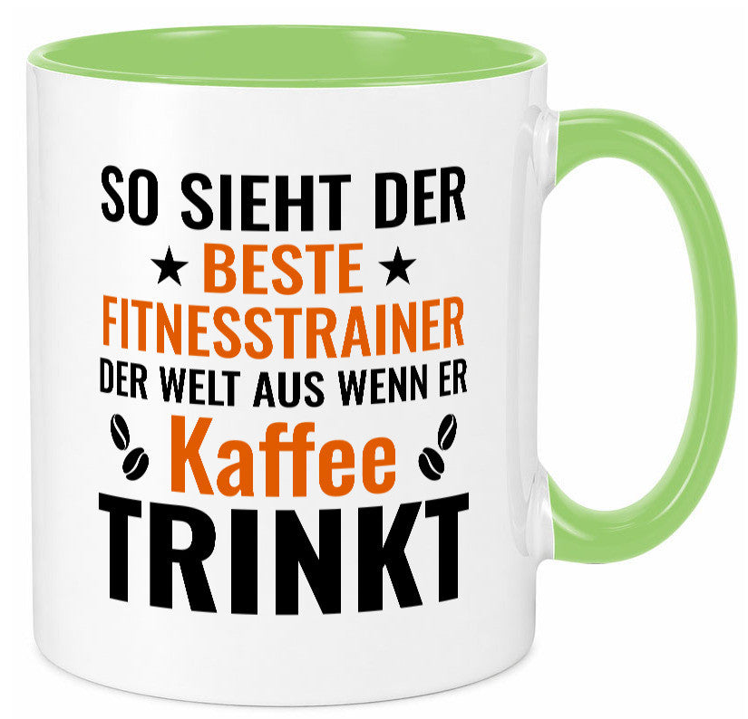 Kaffee trinkt: Fitnesstrainer | Personal Trainer Geschenk Humor Geschenkidee Tasse