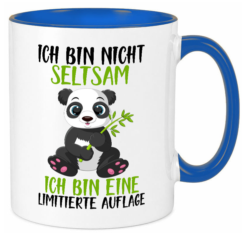 Ich bin nicht seltsam | süßer Pandabär lustiger Spruch Humor Geschenkidee Tasse