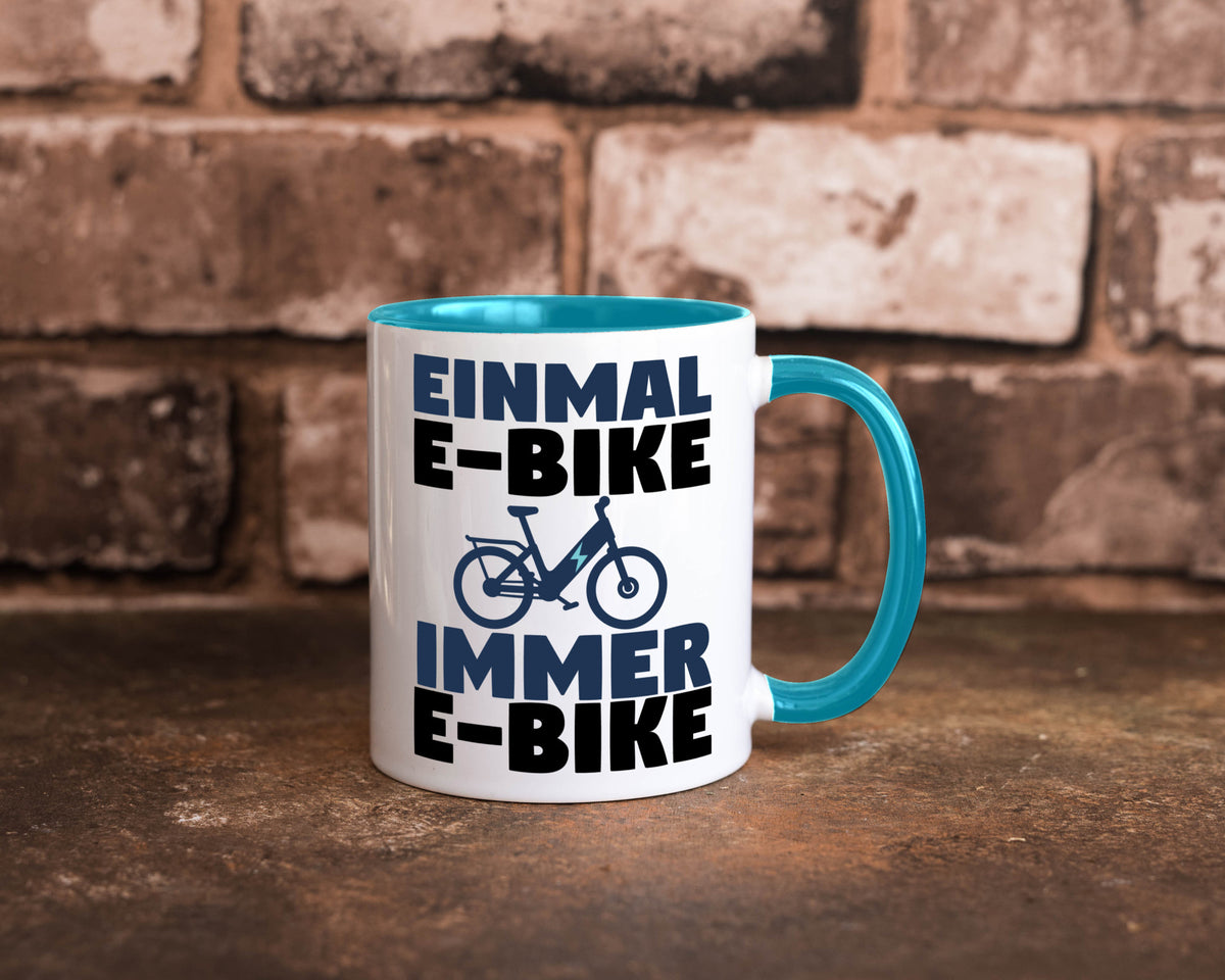 E-Bike Fahrer | Radfahrer Tasse Fahrrad Elektrorad lustiger Spruch Geschenk