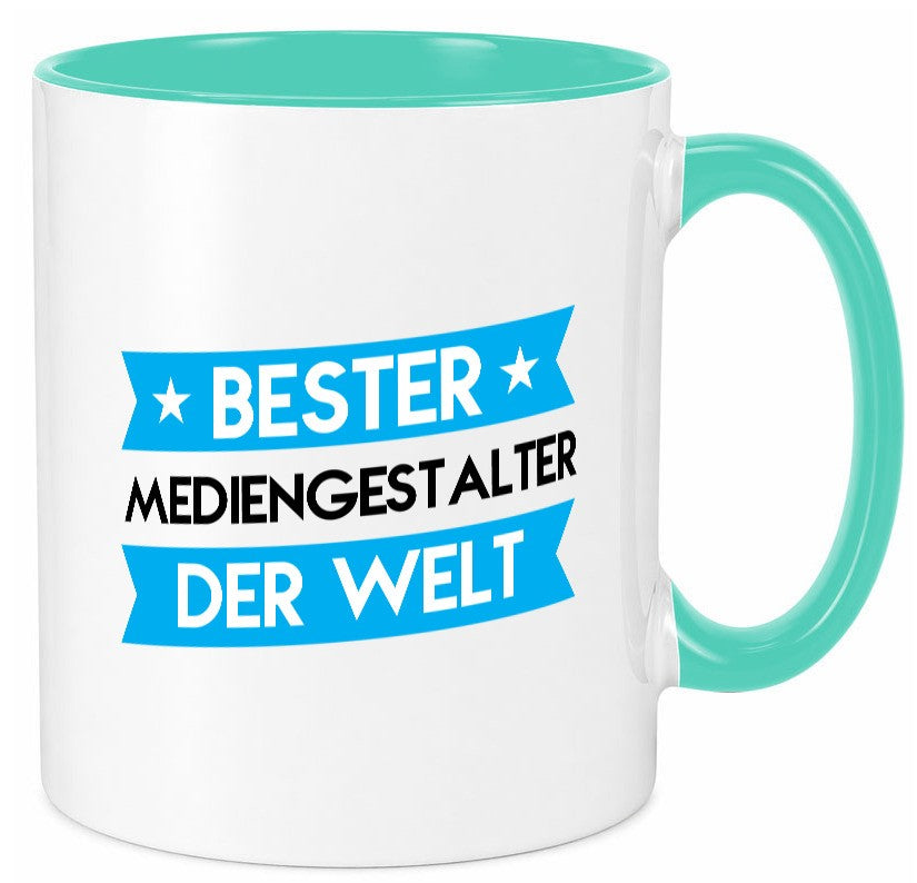 Bester Mediengestalter | Medien lustiger Spruch Geschenk Humor Geschenkidee Tasse