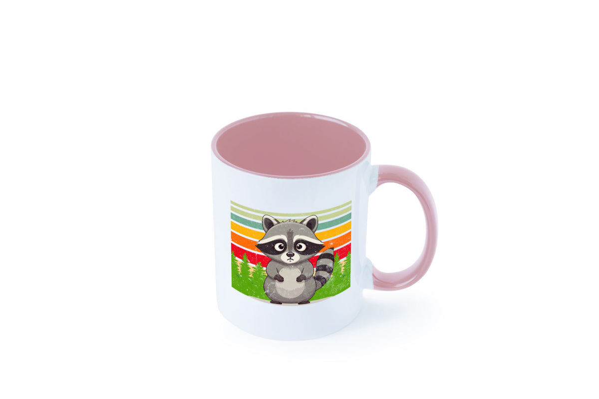 Waschbär | Vintage v2 lustiger Spruch Geschenk Humor Geschenkidee Tasse