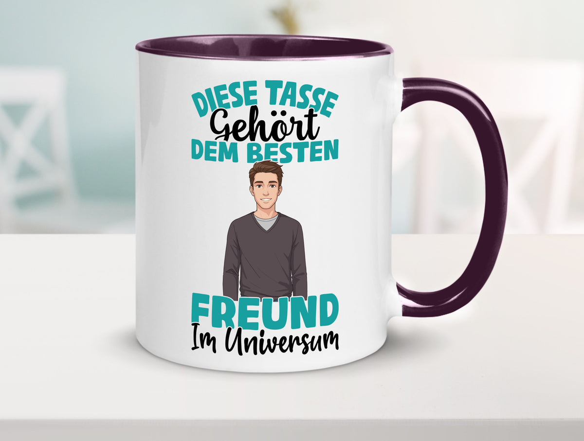 Im Universum: Freund | Beziehung Partner Liebe Geschenk Humor Geschenkidee Tasse