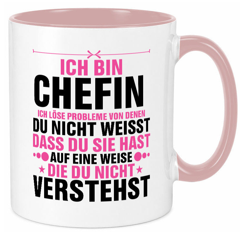 Löse Probleme: Chefin | Führungskraft Vorgesetzte lustiger Spruch Geschenk Tasse