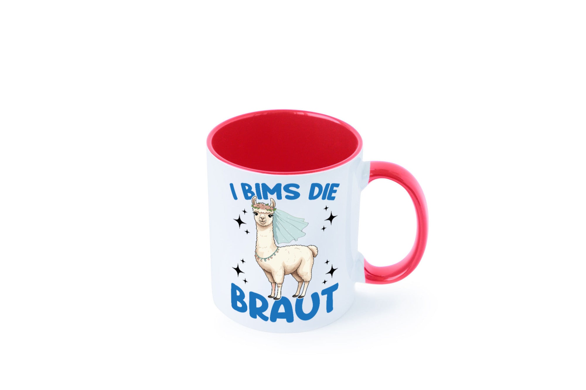 I Bims die Braut | Lama JGA Hochzeit lustig Humor Geschenkidee Geschenk Tasse