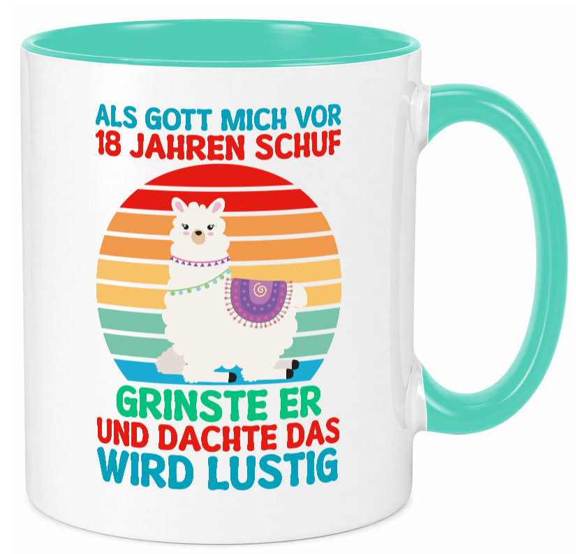 18. Geburtstag | 18 Jahre Gut Schuf mich Lama v2 Geschenk Geschenkidee lustiger