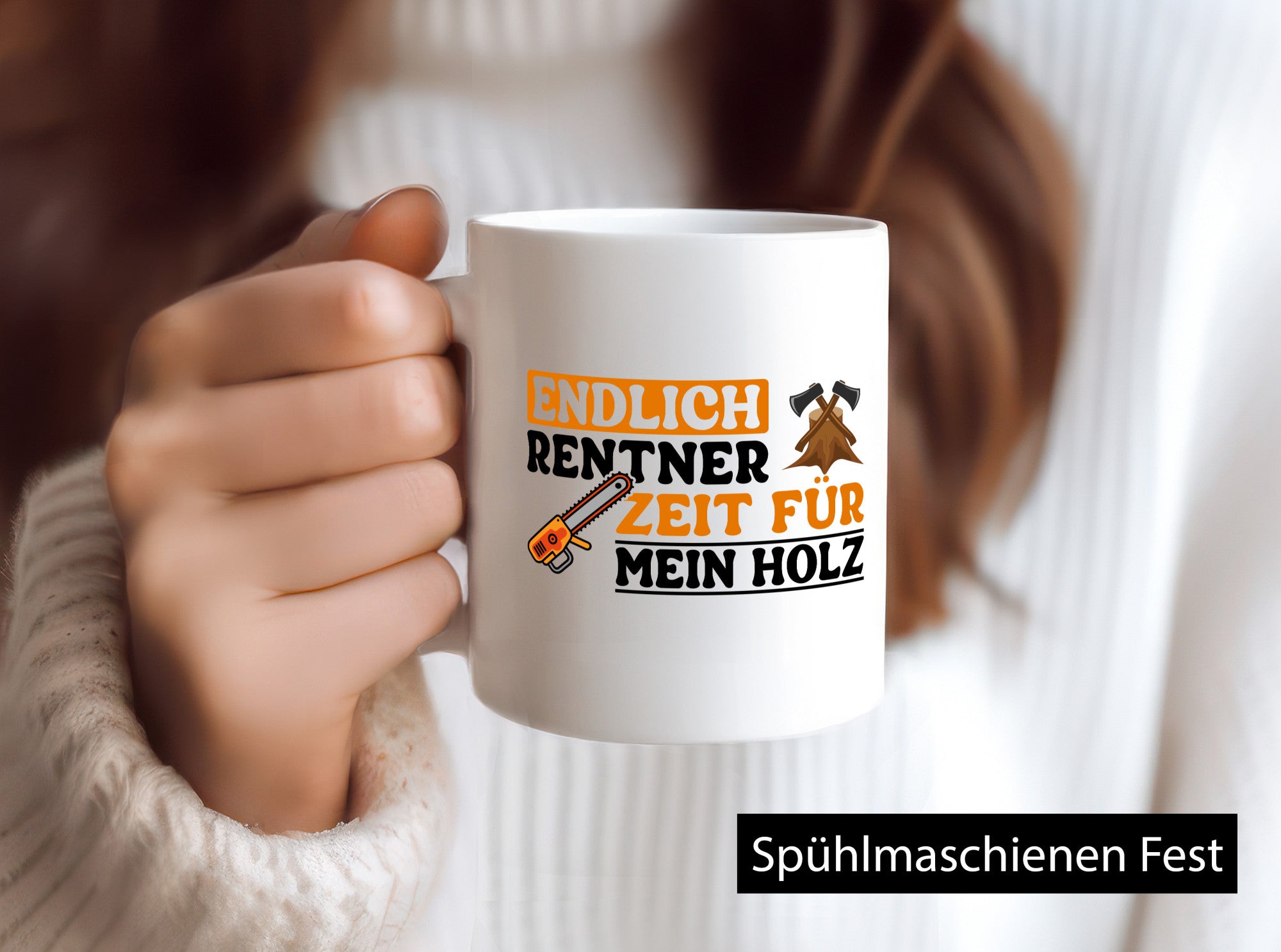 Rentner Zeit für mein Holz | Ruhestand Forster lustig Jubiläum Geschenk Tasse