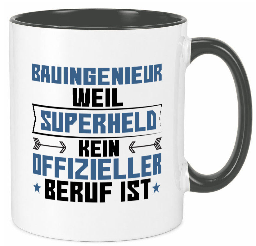 Superheld Bauingenieur | Ingenieur Humor Geschenkidee Tasse