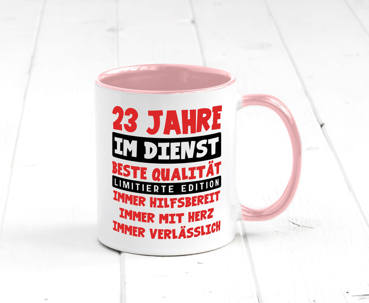 23 Jahre im Dienst | Jubiläum Arbeit v9 Humor Kollegen Büro Geschenkidee Tasse
