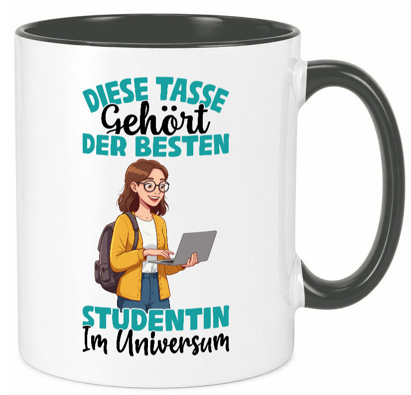 Im Universum: Studentin | Uni Studium Universität Geschenk Humor Geschenkidee Tasse