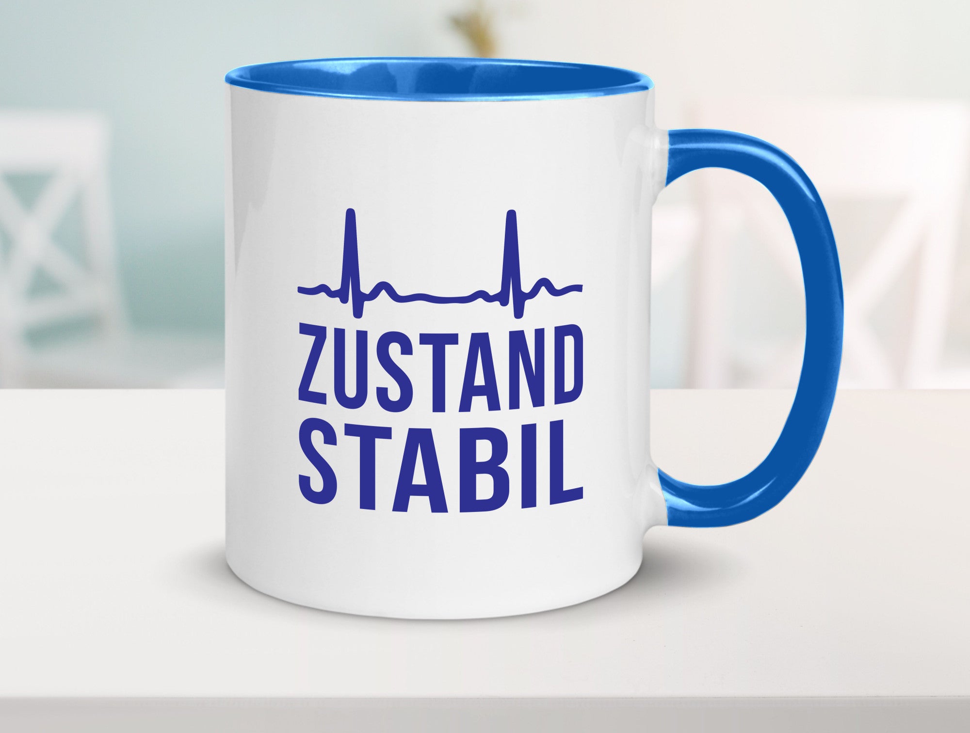 Zustand stabil | Herzschlag v2 Geschenk Humor Geschenkidee lustiger Spruch Tasse