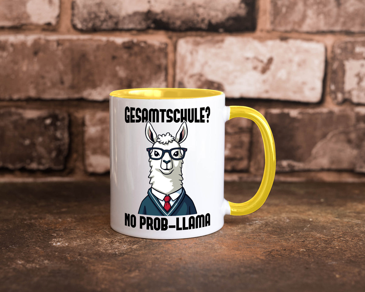 Gesammtschule | no prob-llama Einschuldung Humor Geschenkidee Tasse