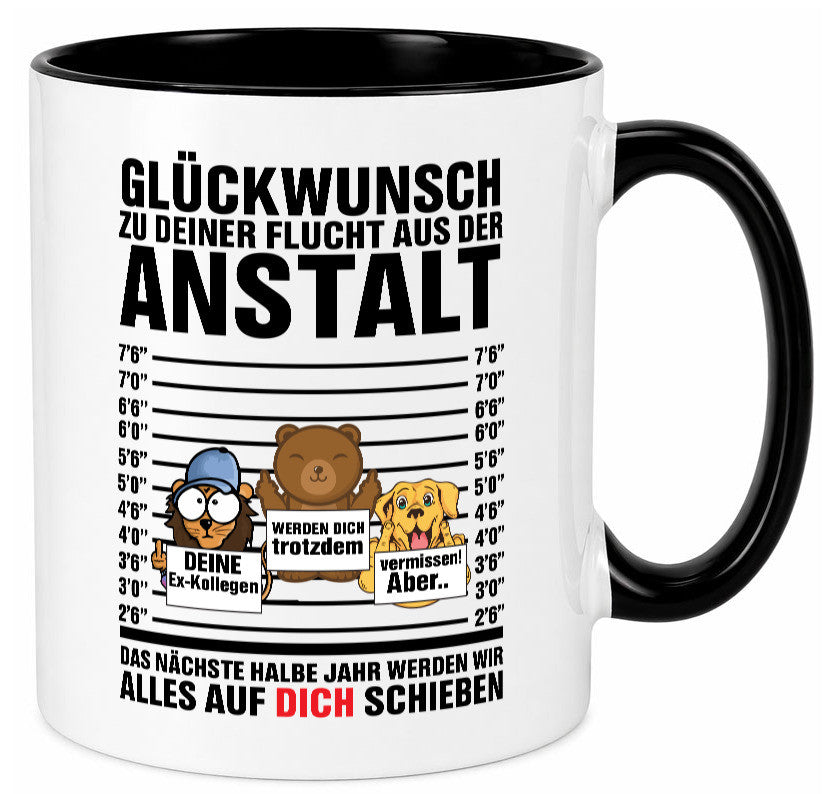 Glückwunsch zur Flucht | Arbeitskollegen Berufswechel Humor Arbeit Kollegen