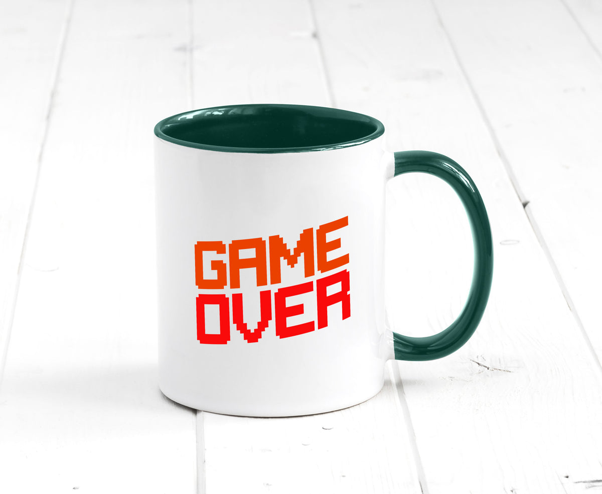 Game Over | Gamer Zocker Retro PC Nerd Pixel Geschenkidee Humor Tasse