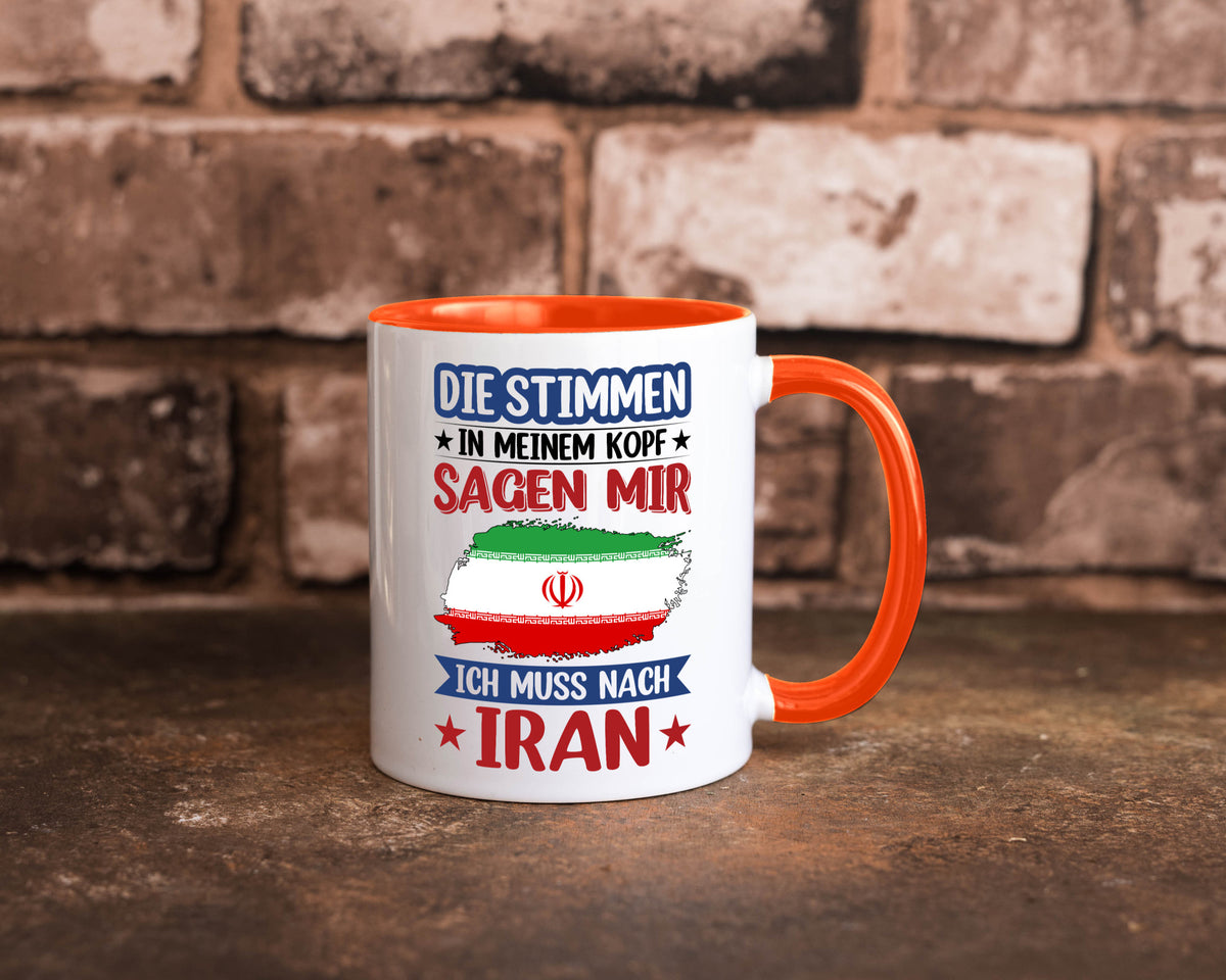 Iran | Urlaub Stimmen in meinem Kopf Traumland Humor Geschenkidee Tasse
