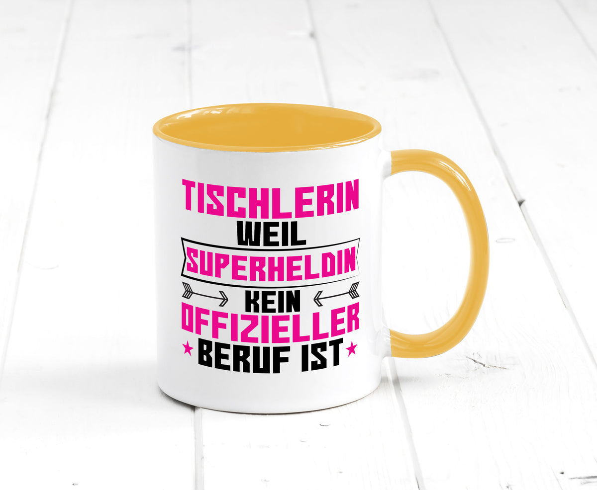 Superheldin Tischlerin | Tischlerei Geschenkidee Humor Tasse