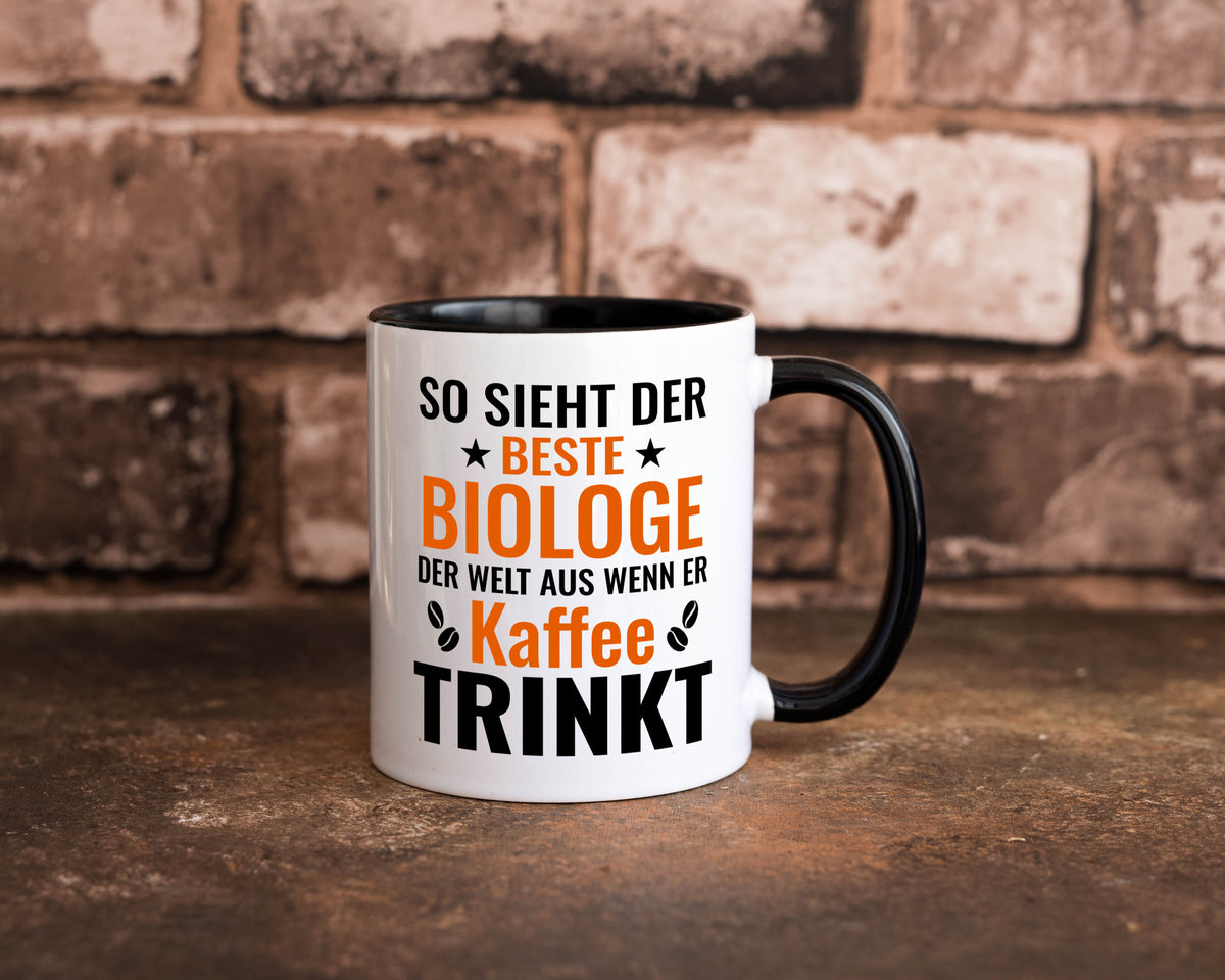 Kaffee trinkt: Biologe | Biologie Naturforscher Geschenk Humor Geschenkidee Tasse
