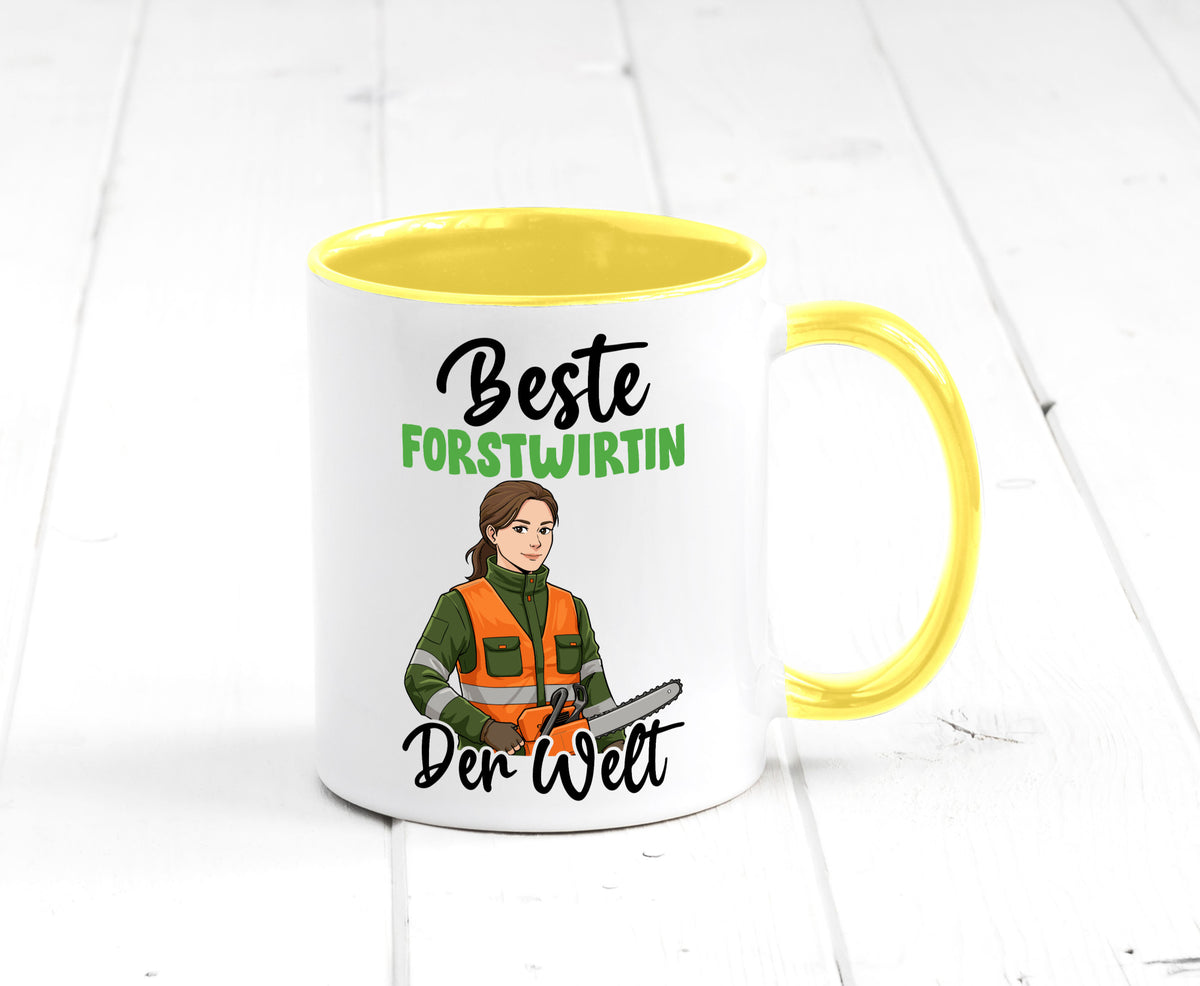 Beste Forstwirtin | Forst Wirtin v2 lustig Humor Geschenkidee Geschenk Tasse